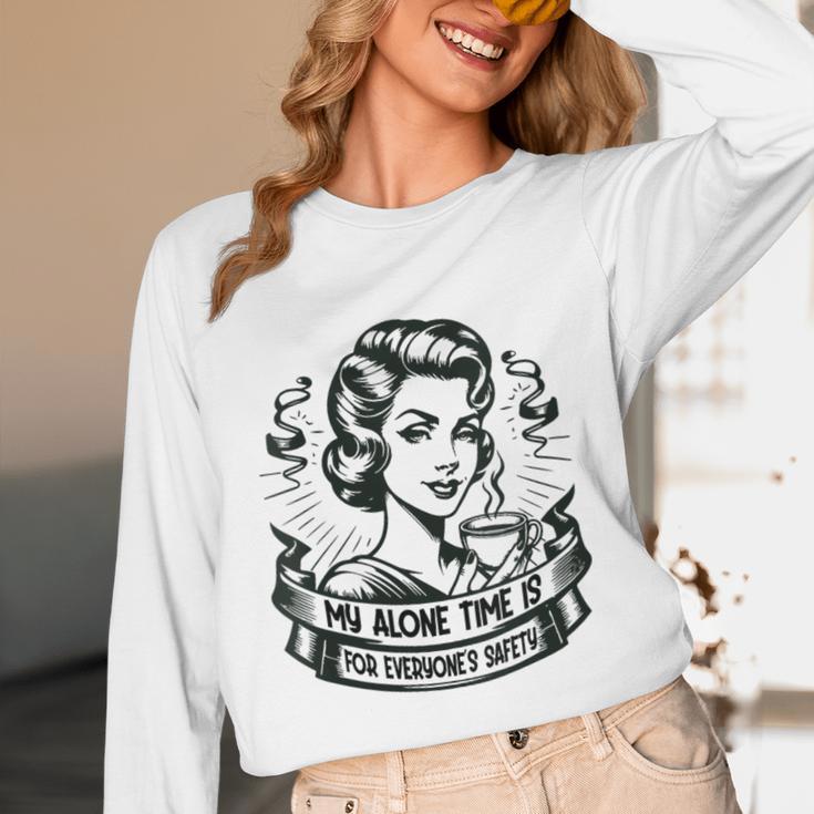 My Alone Time Is For Everyone's Safety Introvert Safety Unisex Long Sleeve T-Shirt My Alone Time Is For Everyone's Safety Introvert Safety Unisex Long Sleeve T-Shirt