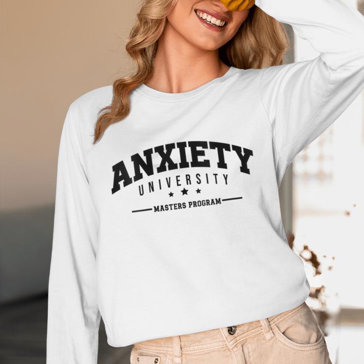 Anxiety University Anxious Antisocial Introvert Unisex Long Sleeve T-Shirt Anxiety University Anxious Antisocial Introvert Unisex Long Sleeve T-Shirt