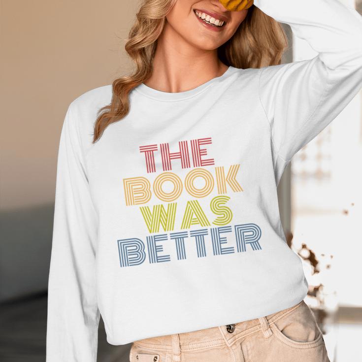 The Book Was Better Retro 70s Vintage Premium Tri-Blend Unisex Long Sleeve T-Shirt The Book Was Better Retro 70s Vintage Premium Tri-Blend Unisex Long Sleeve T-Shirt