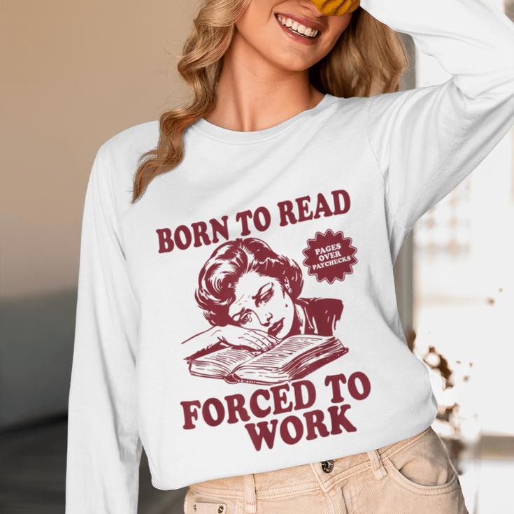 Book Readers Forced To Work Sadness Unisex Long Sleeve T-Shirt