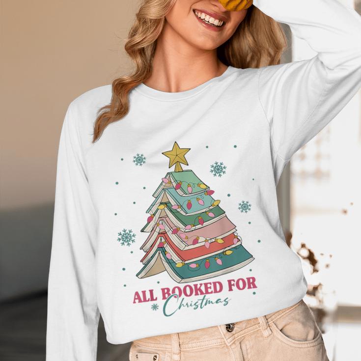 All Booked For Christmas Book Christmas Tree Lights Bookish Unisex Long Sleeve T-Shirt All Booked For Christmas Book Christmas Tree Lights Bookish Unisex Long Sleeve T-Shirt