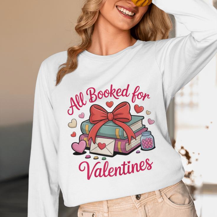 All Booked For Valentines Book Lover Teachers Unisex Long Sleeve T-Shirt All Booked For Valentines Book Lover Teachers Unisex Long Sleeve T-Shirt