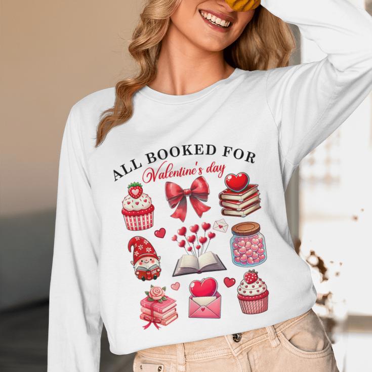 All Booked For Valentine's Day Book Lover Bookworm Bookish Unisex Long Sleeve T-Shirt All Booked For Valentine's Day Book Lover Bookworm Bookish Unisex Long Sleeve T-Shirt