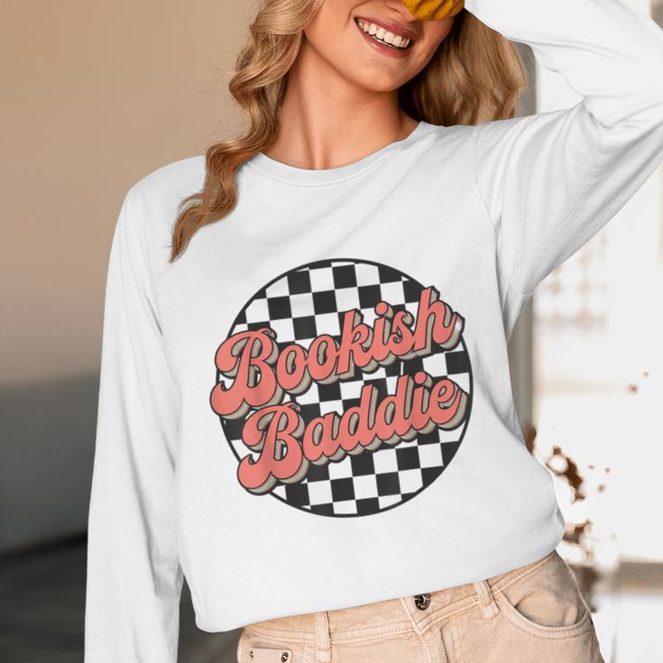Bookish Baddie Retro Aesthetic Typography Unisex Long Sleeve T-Shirt Bookish Baddie Retro Aesthetic Typography Unisex Long Sleeve T-Shirt