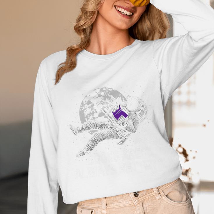 Books Are Always Better Positive Quotes Bookworm Positivity Premium Tri-Blend Unisex Long Sleeve T-Shirt Books Are Always Better Positive Quotes Bookworm Positivity Premium Tri-Blend Unisex Long Sleeve T-Shirt