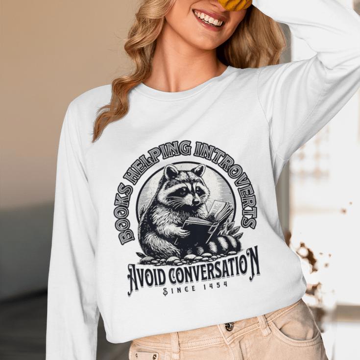Books Helping Introvert Avoid Conversation Since 1454 Unisex Long Sleeve T-Shirt
