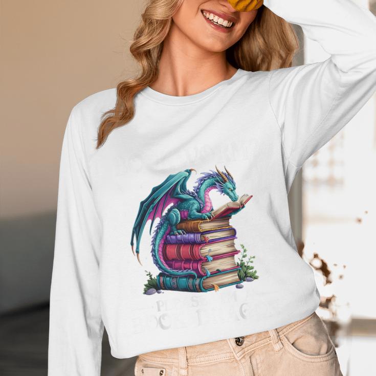Bookworm Please I'm A Book Dragon Blue Dragon Unisex Long Sleeve T-Shirt Bookworm Please I'm A Book Dragon Blue Dragon Unisex Long Sleeve T-Shirt