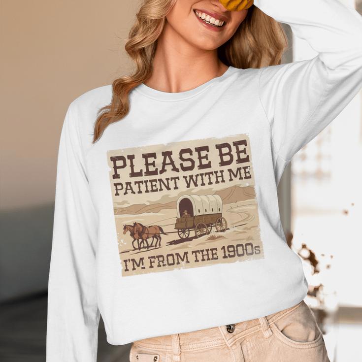 Boomer Millennial Please Be Patient I'm From The 1900s Premium Unisex Long Sleeve T-Shirt