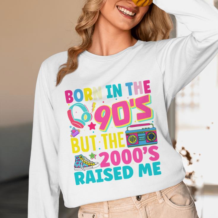 Born In The 90's But The 2000's Raised Me Y2K Nostalgia Unisex Long Sleeve T-Shirt Born In The 90's But The 2000's Raised Me Y2K Nostalgia Unisex Long Sleeve T-Shirt