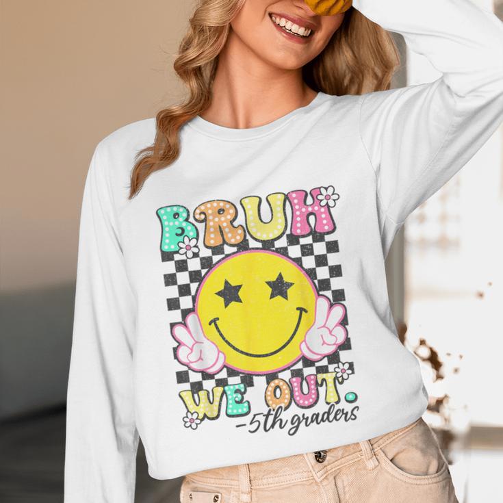 Bruh We Out 5th Graders Fifth Grade Graduation Class 2025 Unisex Long Sleeve T-Shirt