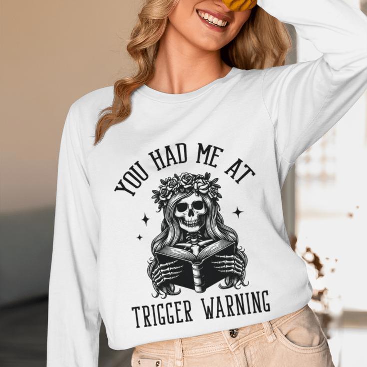 Buy Me Books And Tell Me To STFUATTDLAGG Outfits Spicy Smutty Book Reader You Had Me At Trigger Warning Unisex Long Sleeve T-Shirt Buy Me Books And Tell Me To STFUATTDLAGG Outfits Spicy Smutty Book Reader You Had Me At Trigger Warning Unisex Long Sleeve T-Shirt