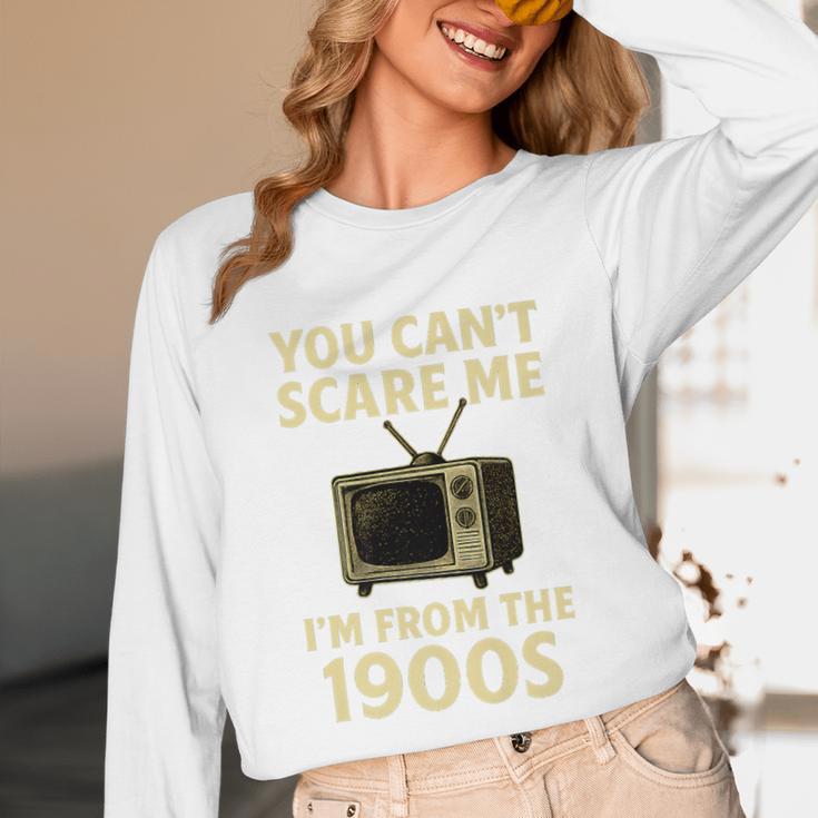You Can't Scare Me I'm From The 1900s Television Retro Premium Unisex Long Sleeve T-Shirt You Can't Scare Me I'm From The 1900s Television Retro Premium Unisex Long Sleeve T-Shirt