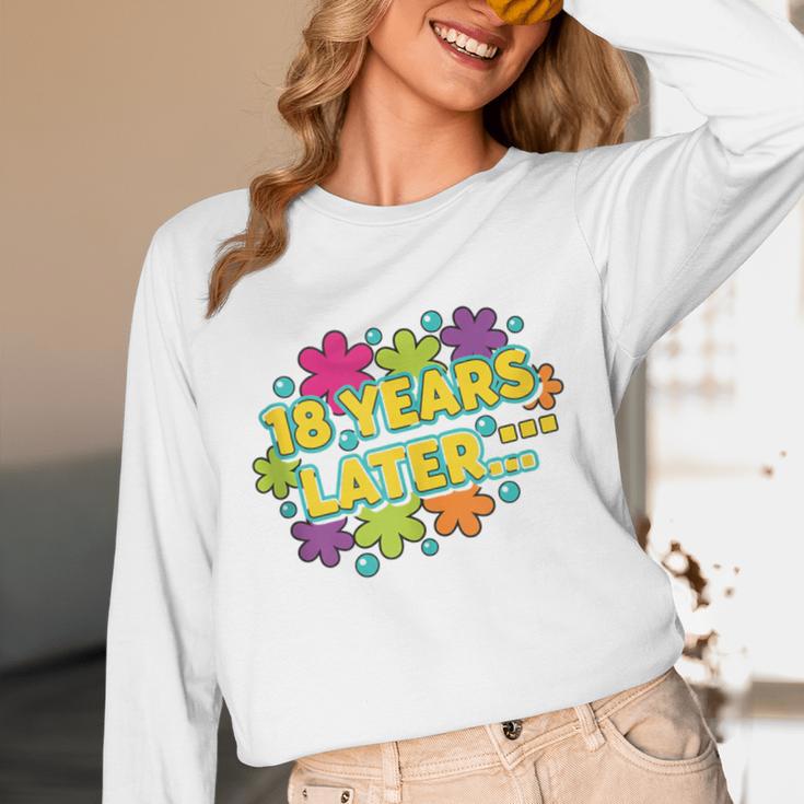 Cartoons Retro 18 Years Later Groovy Pop Art Nostalgia Unisex Long Sleeve T-Shirt