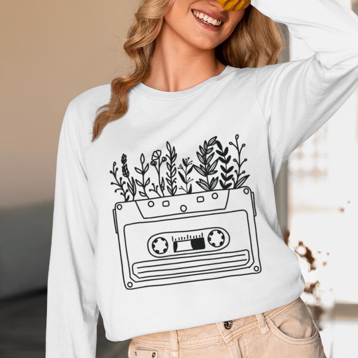 Cassette Tee 80s 90s Retro Party Costume Nostalgia Cassette Unisex Long Sleeve T-Shirt Cassette Tee 80s 90s Retro Party Costume Nostalgia Cassette Unisex Long Sleeve T-Shirt