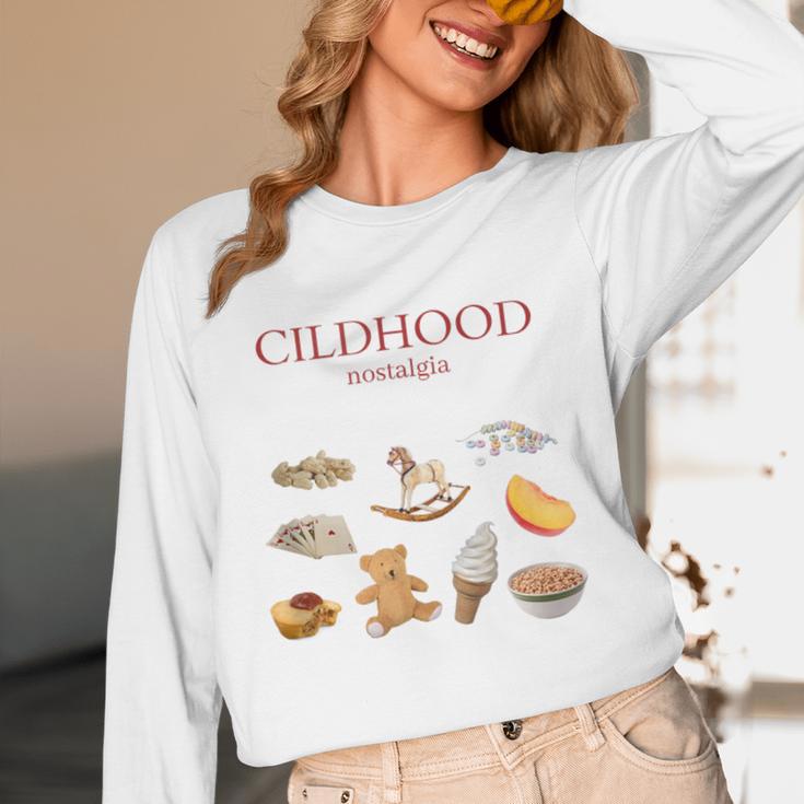 Childhood Nostalgia Good Memories Teddy Bear Ice Cream Unisex Long Sleeve T-Shirt