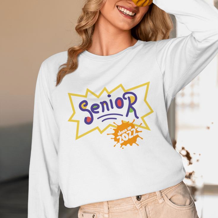 Class Of 2022 Senior Year 90's TV Style Graduation For Grad Unisex Long Sleeve T-Shirt
