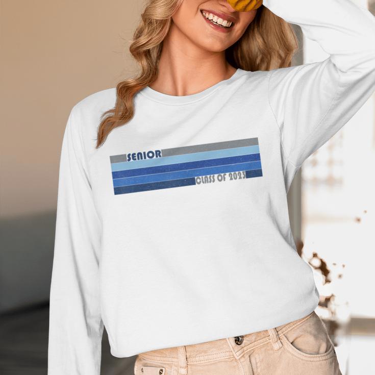 Class Of 2023 Senior Retro 2023 Grad Graduate Graduation Unisex Long Sleeve T-Shirt