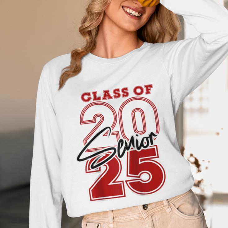 Class Of 2025 Senior 2025 Graduation Red Raglan Baseball Tee Unisex Long Sleeve T-Shirt