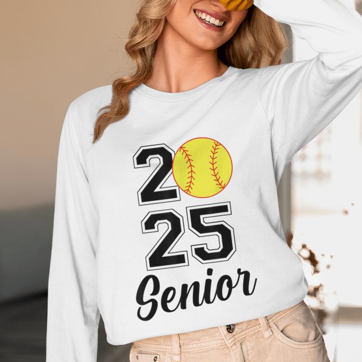 Class Of 2025 Softball Senior Graduation Graduate Women Unisex Long Sleeve T-Shirt