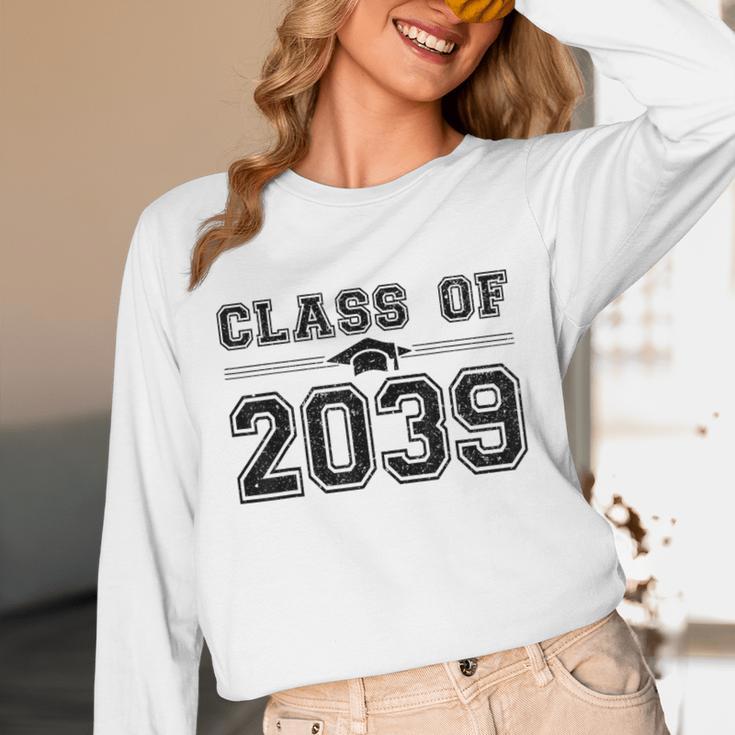 Class Of 2039 Grow With Me First Day Of School Graduation Unisex Long Sleeve T-Shirt