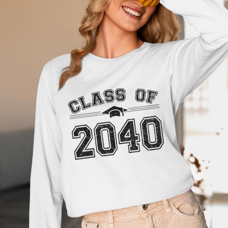 Class Of 2040 Grow With Me Graduation First Day Of School Unisex Long Sleeve T-Shirt