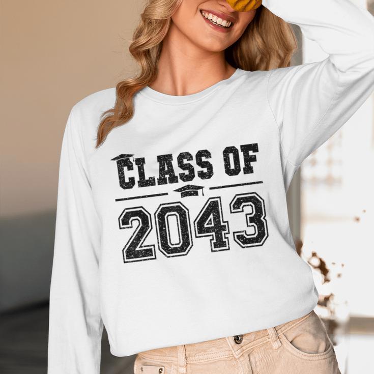 Class Of 2043 Grow With Me Graduation First Day Of School Unisex Long Sleeve T-Shirt