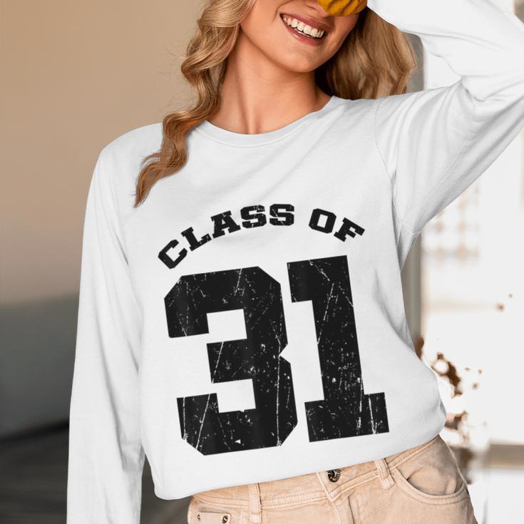 Class Of 31 Date High School Kindergarten Graduation Shirt Unisex Long Sleeve T-Shirt