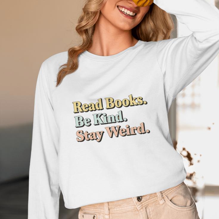 Classic Read Books Be Kind Stay Weird Positive Reader Premium Tri-Blend Unisex Long Sleeve T-Shirt Classic Read Books Be Kind Stay Weird Positive Reader Premium Tri-Blend Unisex Long Sleeve T-Shirt
