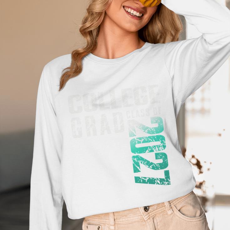 College Grad Class Of 2027 Graduation Unisex Long Sleeve T-Shirt