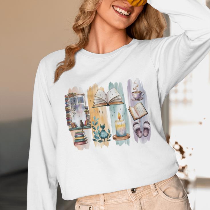Coquette Bookworm Reading Enthusiast Book Lover Book Unisex Long Sleeve T-Shirt Coquette Bookworm Reading Enthusiast Book Lover Book Unisex Long Sleeve T-Shirt