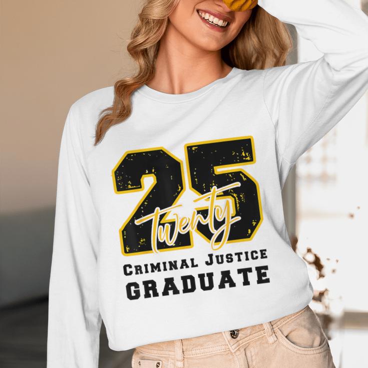 Criminal Justice Graduate Graduated Class Of 2025 Graduation Unisex Long Sleeve T-Shirt