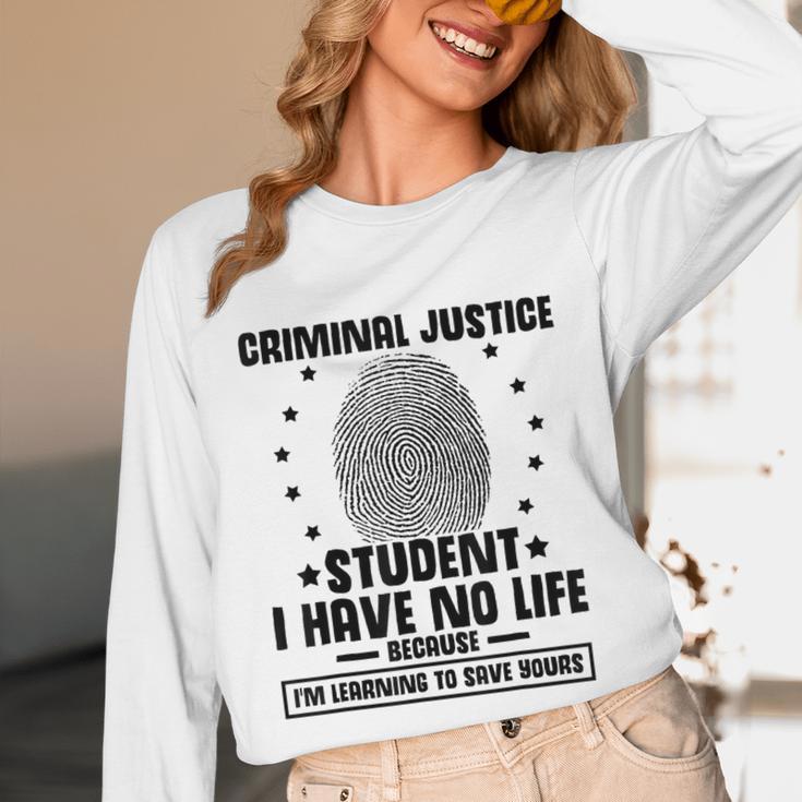 Criminal Justice School Degree Graduation Day Student Unisex Long Sleeve T-Shirt