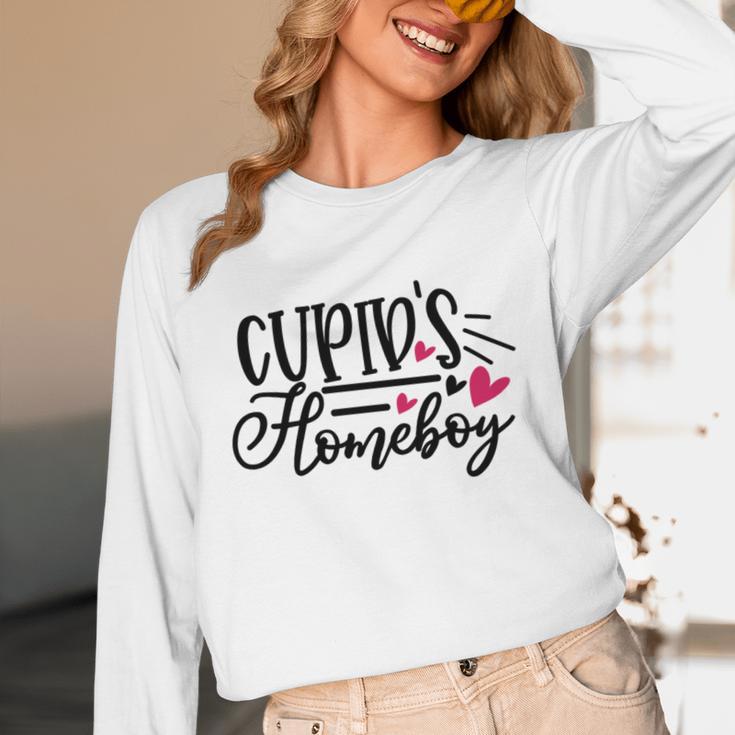 Cupid's Homebody Introvert Valentine's Day Home Unisex Long Sleeve T-Shirt Cupid's Homebody Introvert Valentine's Day Home Unisex Long Sleeve T-Shirt