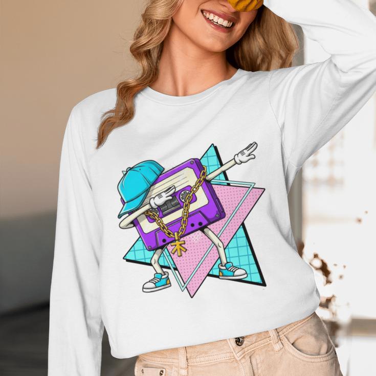 Dabbing Cassette Tape 70s 80s 80s Outfit Nostalgia Unisex Long Sleeve T-Shirt Dabbing Cassette Tape 70s 80s 80s Outfit Nostalgia Unisex Long Sleeve T-Shirt