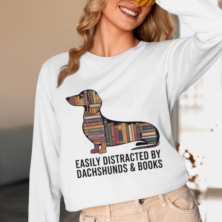 Dachshund Dog Dachshund Decor Books Nerds Dachshund Unisex Long Sleeve T-Shirt Dachshund Dog Dachshund Decor Books Nerds Dachshund Unisex Long Sleeve T-Shirt