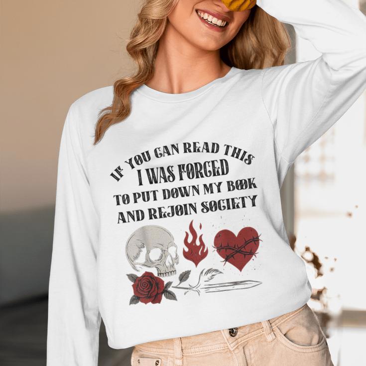 Dark Romance Bookish Merch Put My Book Down Spicy Book Women Unisex Long Sleeve T-Shirt