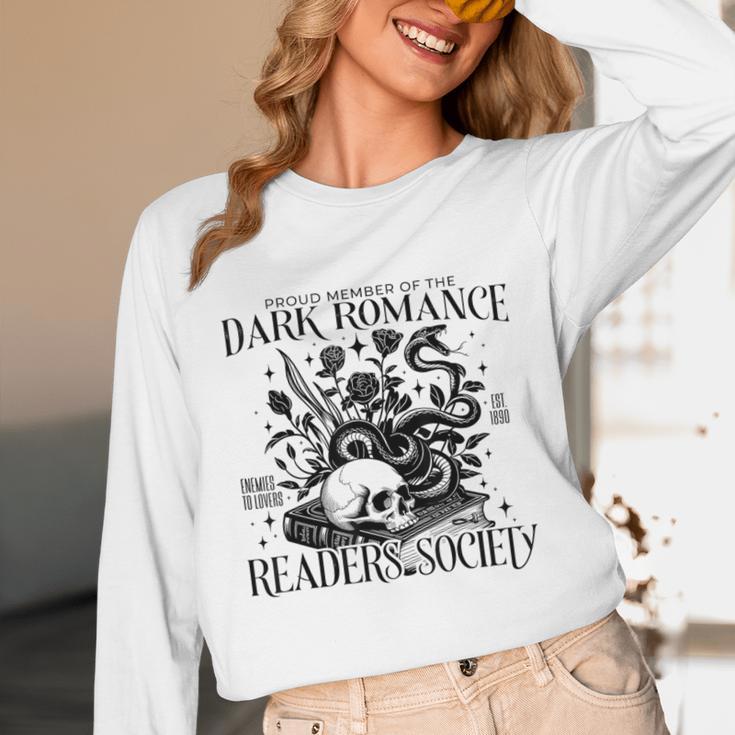 Dark Romance Books Lover Bookish Bookworm Gothic Aesthetic Unisex Long Sleeve T-Shirt