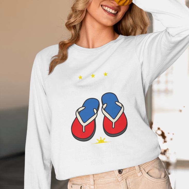Discipline Arsenal Pinoy Nostalgia Filipino Tsinelas Premium Tri-Blend Unisex Long Sleeve T-Shirt