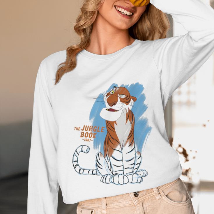 Disney Ink And Paint Shere Khan From The Jungle Book 1967 Unisex Long Sleeve T-Shirt Disney Ink And Paint Shere Khan From The Jungle Book 1967 Unisex Long Sleeve T-Shirt