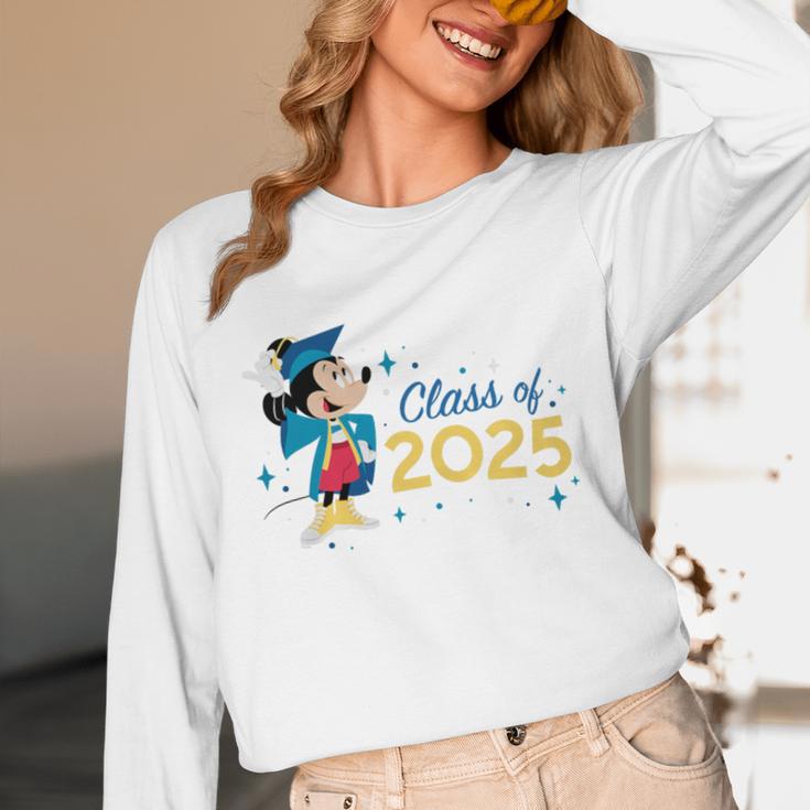 Disney Mickey Mouse Cap & Gown '25 Graduation Class Of 2025 Premium Tri-Blend Unisex Long Sleeve T-Shirt