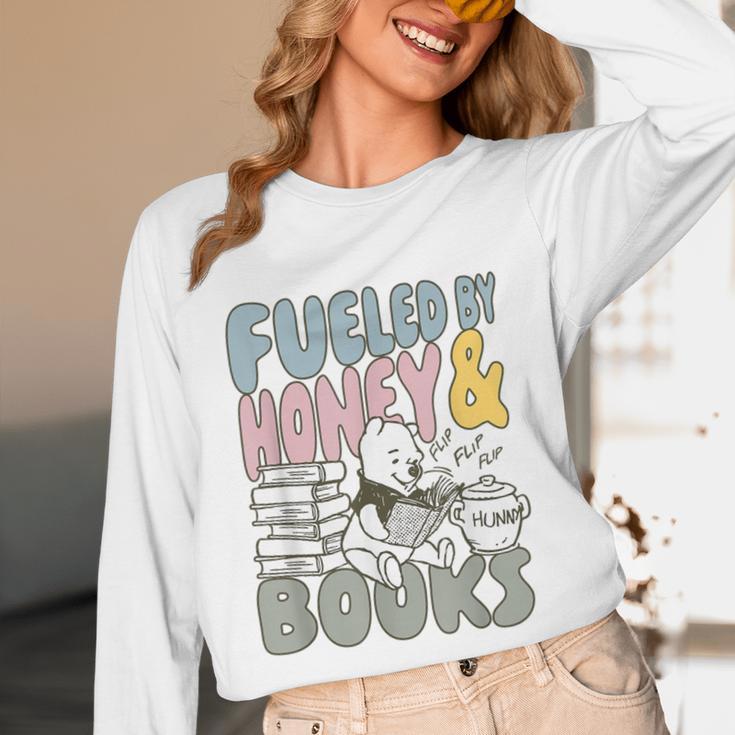 Disney Winnie The Pooh Fueled By Honey & Books Sketch Unisex Long Sleeve T-Shirt