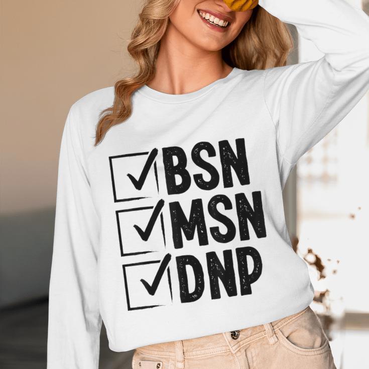 DNP Doctor MSN BSN DNP Nurse DNP Degree Graduation Unisex Long Sleeve T-Shirt