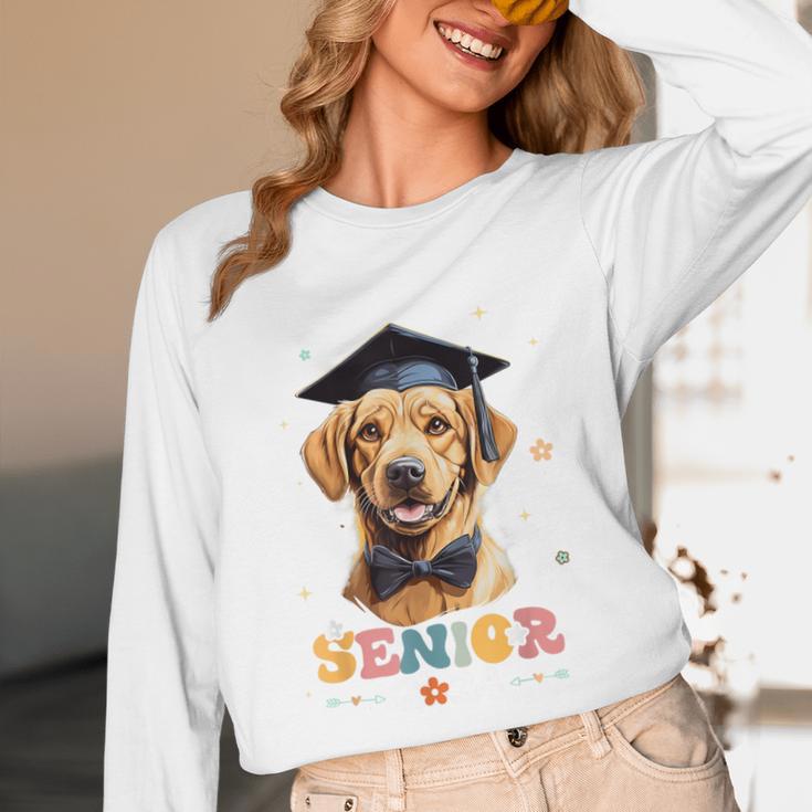 Dog Class Of 2024 Graduation Senior 2024 Men Women Girls Kids Unisex Long Sleeve T-Shirt