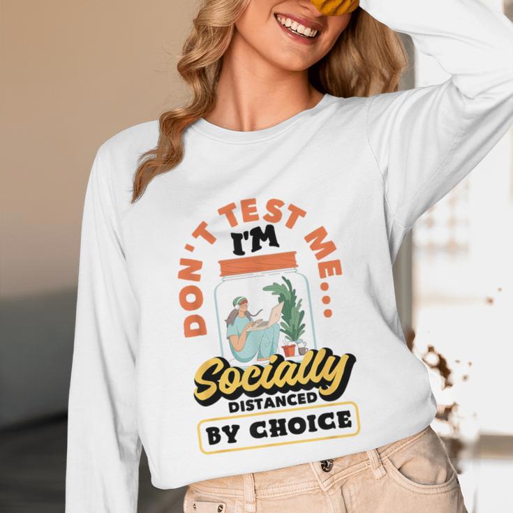 Don't Test Me Introvert's Unisex Long Sleeve T-Shirt Don't Test Me Introvert's Unisex Long Sleeve T-Shirt