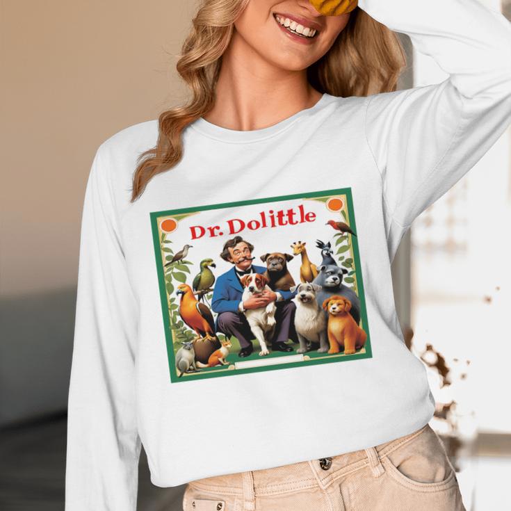 Dr Dolittle Children's Book Cover Premium Tri-Blend Unisex Long Sleeve T-Shirt
