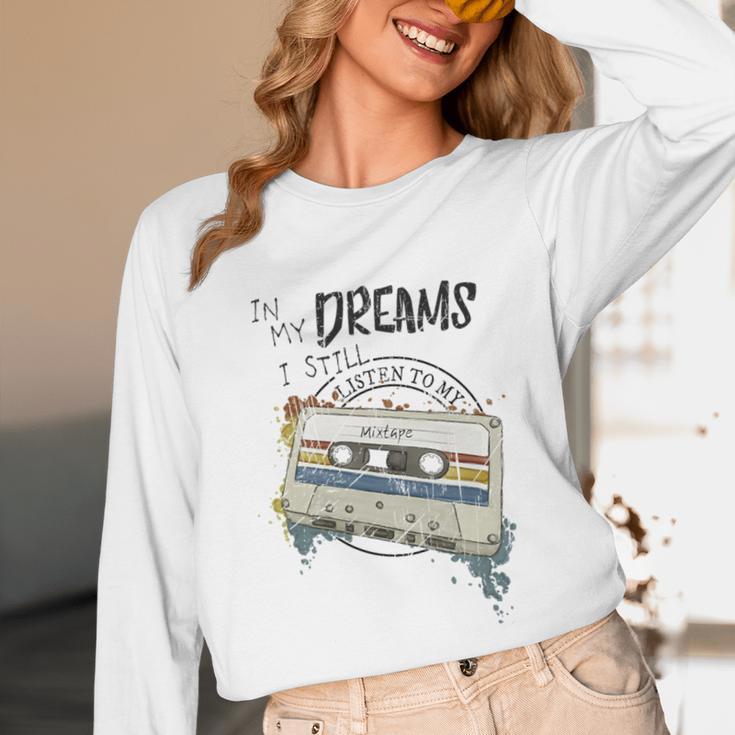 Dreams Of Music Mixtapes Retro Cassette Lifestyle Nostalgia Premium Tri-Blend Unisex Long Sleeve T-Shirt