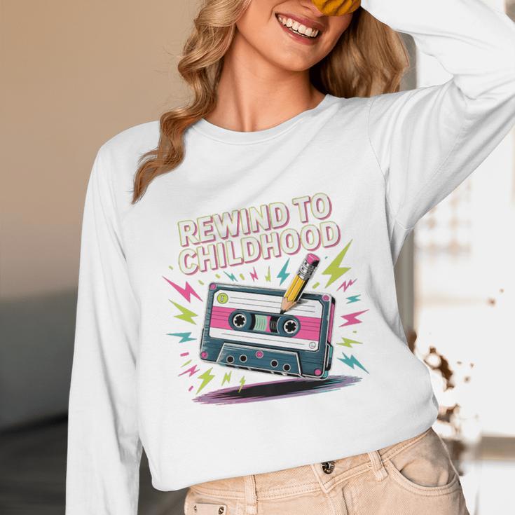 Elder Millennials Embracing 90s Rewind Nostalgia Vibes Premium Unisex Long Sleeve T-Shirt