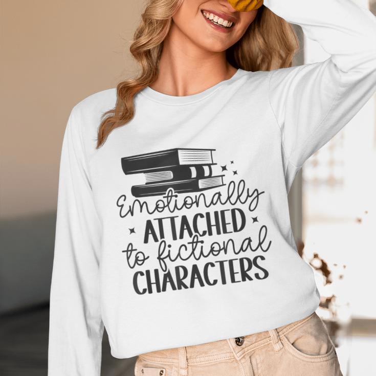 Emotionally Attached To Fictional Characters Banned Books Unisex Long Sleeve T-Shirt