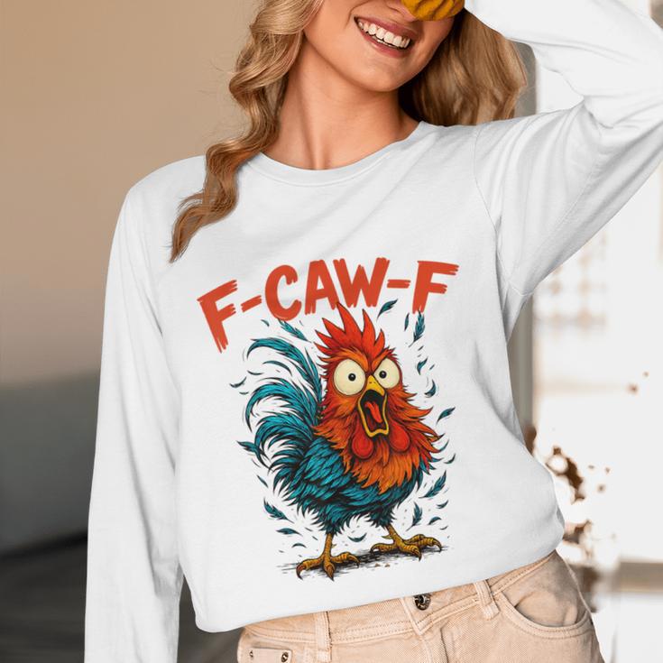 F-Caw-F Rooster F Awk F Chicken Coffee Romance Books Lover Unisex Long Sleeve T-Shirt F-Caw-F Rooster F Awk F Chicken Coffee Romance Books Lover Unisex Long Sleeve T-Shirt