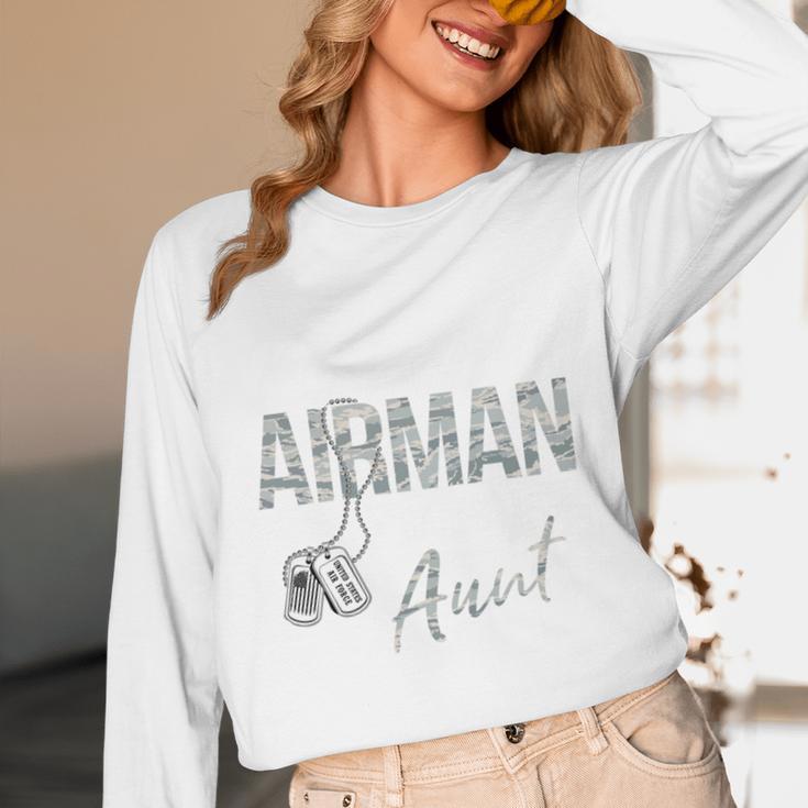 My Favorite Airman Calls Me Aunt US Air Force Graduation Unisex Long Sleeve T-Shirt